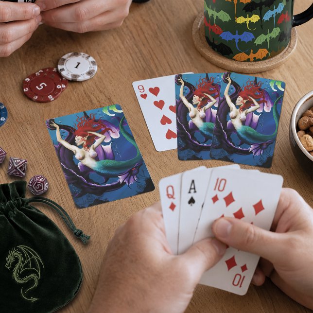 Mermaid und Drachenfreund Spielkarten (Von Creator hochgeladen)