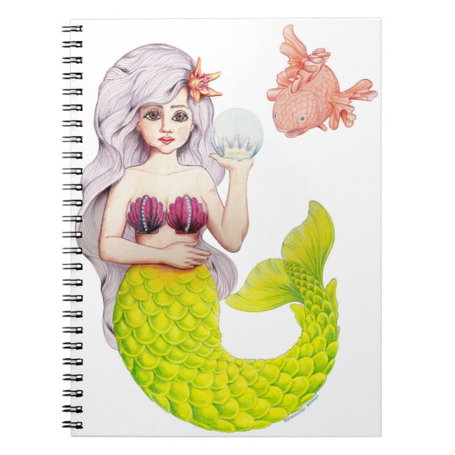 Mermaid und Freund Notizblock (Vorderseite)