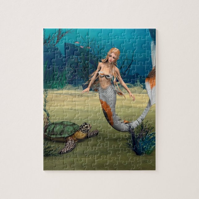 Mermaid und Turtle Puzzle (Vertikal)