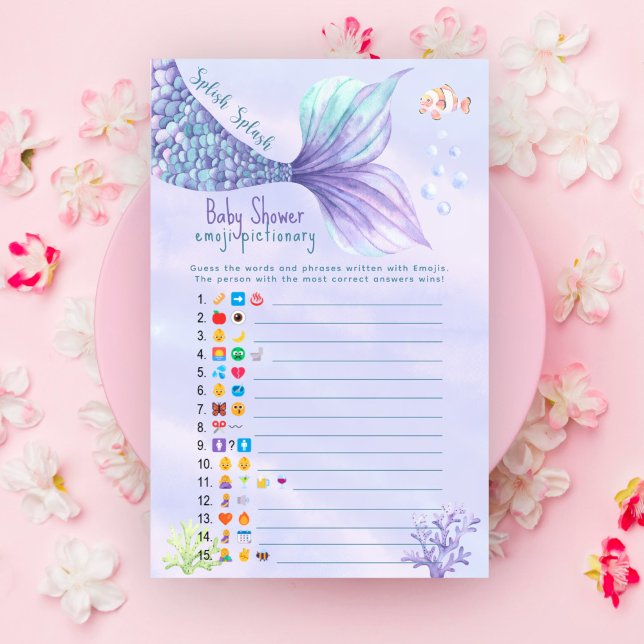 Mermaid Under Sea Baby Emoji Pictionary (Von Creator hochgeladen)