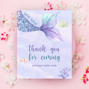 Mermaid Under Sea Vielen Dank für Ihr Kommen Poster