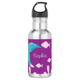 Mermaid Under the Sea Pastel Purple Girls  Edelstahlflasche