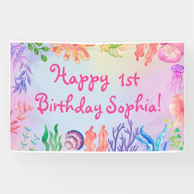 Mermaid Underwater Banner (Horizontal)