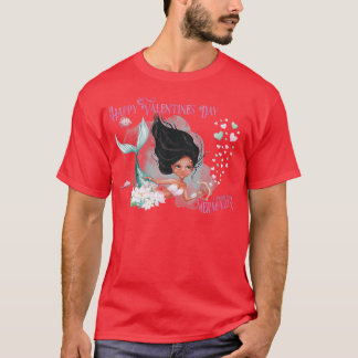 Mermaid Valentine Happy Valentines Day I t lä T-Shirt