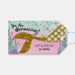 Mermaid Valentine Tag Geschenkanhänger