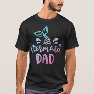 Mermaid Vater Funny Merman Daddy Papa Family Match T-Shirt