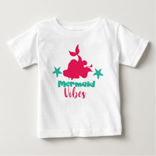 Mermaid Vibes, Mermaid Schwanz, Mermaid Silhouette Baby T-shirt