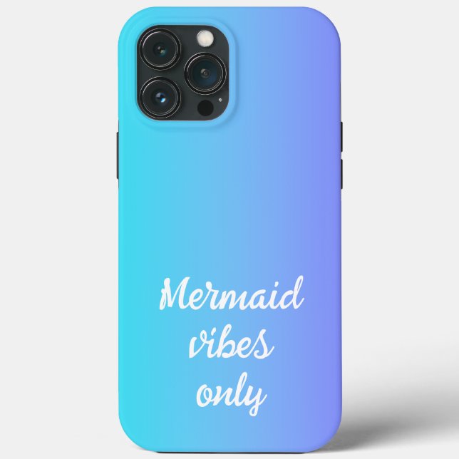 Mermaid Vibes Only Gradient Case-Mate iPhone Fall Hülle (Rückseite)