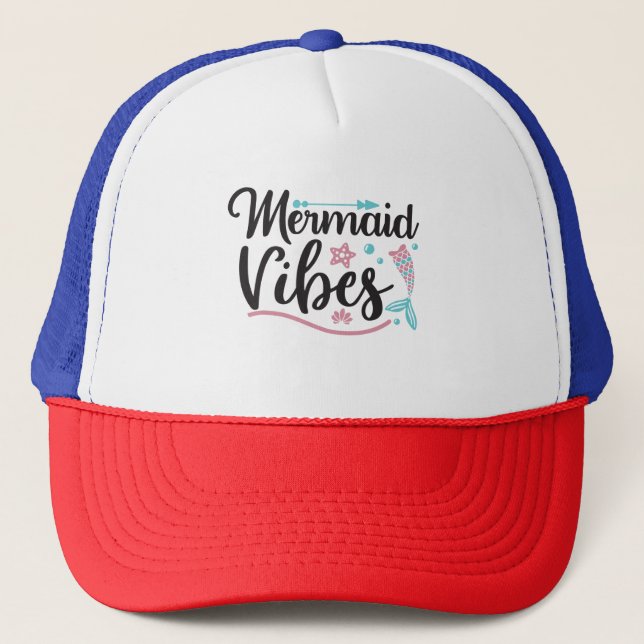 Mermaid Vibes Truckerkappe (Vorderseite)