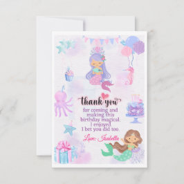 Mermaid Vielen Dank, Geburtstag Tag Tag für Goody-