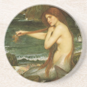 Mermaid von John William Waterhouse Getränkeuntersetzer