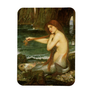 Mermaid von John William Waterhouse Magnet
