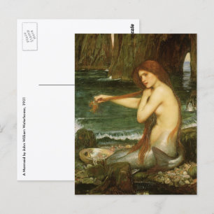 Mermaid von John William Waterhouse Postkarte