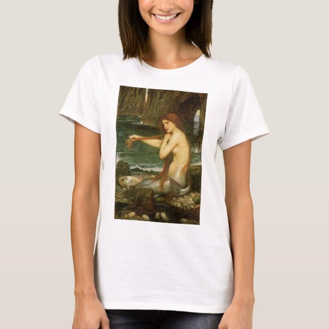 Mermaid von John William Waterhouse T-Shirt (Vorderseite)