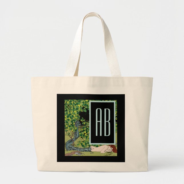 Mermaid von Koloman Moser Tragetasche (Vorne)