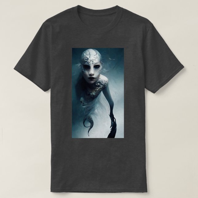 Mermaid von Midjourneys Real Life Mermaid Serie T-Shirt (Design vorne)