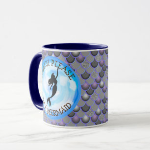 Mermaid Warrior Gray Tasse