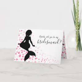Mermaid Wedding wirst du meine Bridesmaid-Karte se Karte