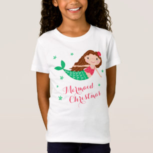 Mermaid Weihnachtsfest Feiertag T-Shirt