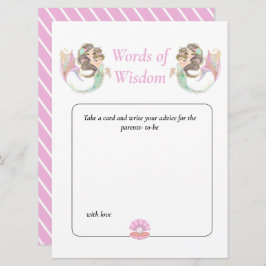 Mermaid Wisdom Brown Mama Babydusche unter dem Mee Einladung