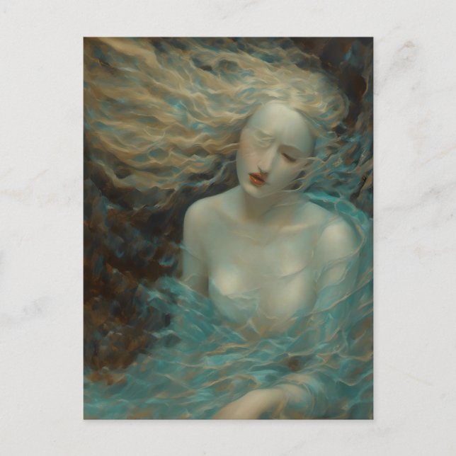 Mermaid Woman Postkarte (Vorderseite)