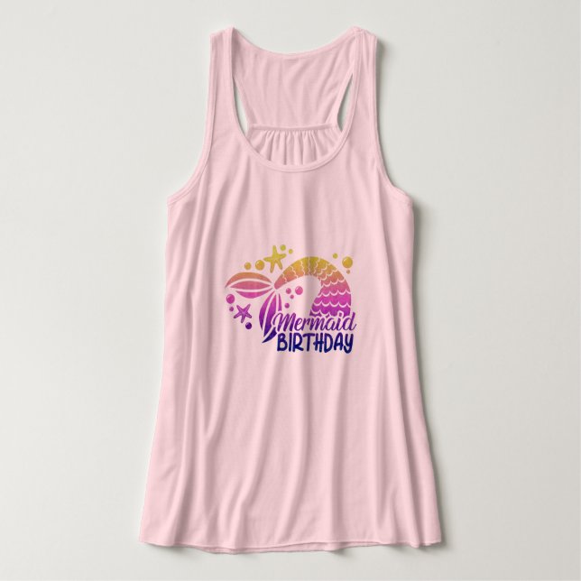 Mermaid Womens Plus Größe Tank Top (Design Vorderseite)