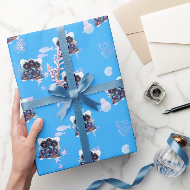 Mermaid Wrapping Paper Roll Geschenkpapier (Schenken)