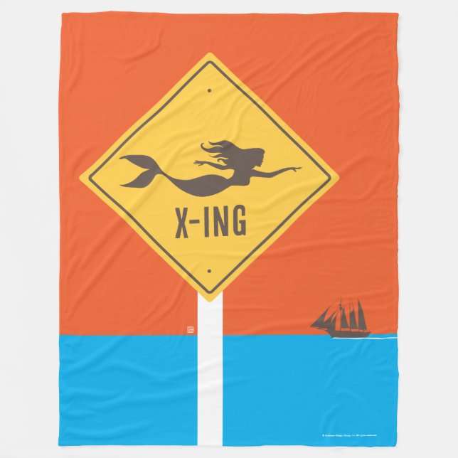 Mermaid X-ing Fleecedecke (Vorderseite)