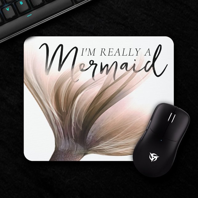 #MermaidLife Im Wirklich eine Meerjungfrau | Rose  Mousepad (Von Creator hochgeladen)