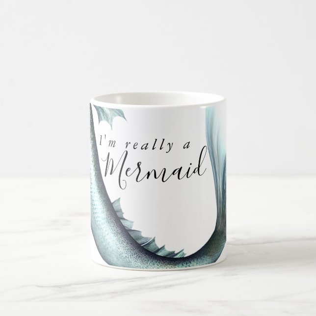 #MermaidLife Im Wirklich eine Meerjungfrau | Wasse Kaffeetasse (Mittel)