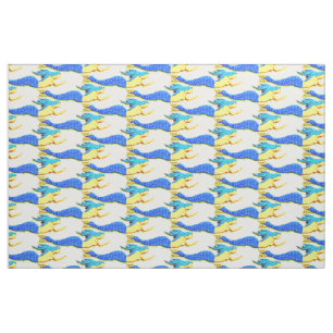 Mermaidmuster aus blauem Schwanz Stoff