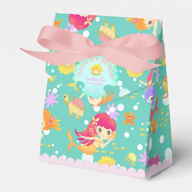 Mermaids Aquamarin Geschenkschachtel (Vorderseite)