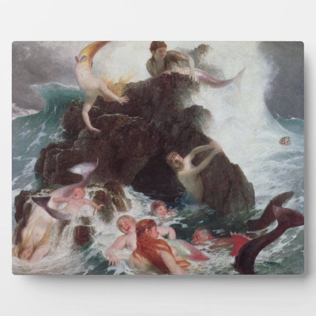 Mermaids at Play, 1886 Fotoplatte (Vorderseite)