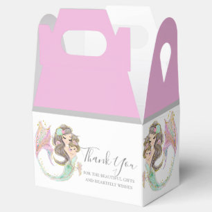 MERMAIDS BABY DUSCHE UNTER DEM MEERESPINK GESCHENKSCHACHTEL