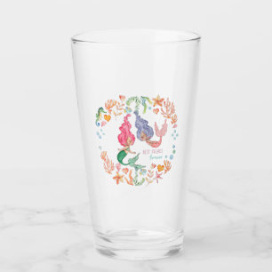Mermaids Best Friends Forever BESTE FREUNDIN Perso Glas