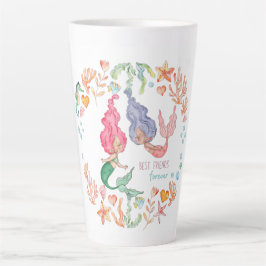 Mermaids Best Friends Forever BESTE FREUNDIN Perso Milchtasse