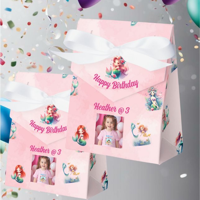 Mermaids Birthday Favor Box für Kinder Party Geschenkschachtel (Von Creator hochgeladen)