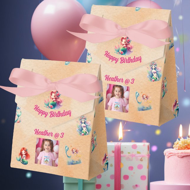 Mermaids Birthday Favor Box für Kinder Party Geschenkschachtel (Von Creator hochgeladen)