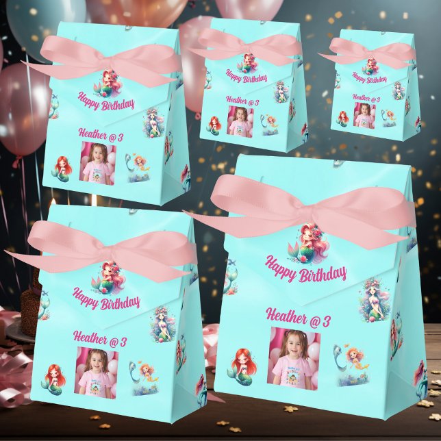 Mermaids Birthday Favor Box für Kinder Party Geschenkschachtel (Von Creator hochgeladen)