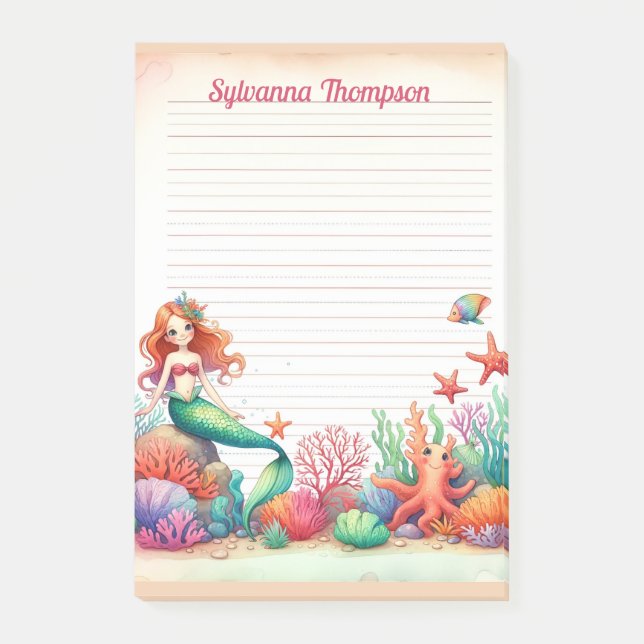 Mermaid's Cove Sticky Notes Post-it Klebezettel (Vorderseite)