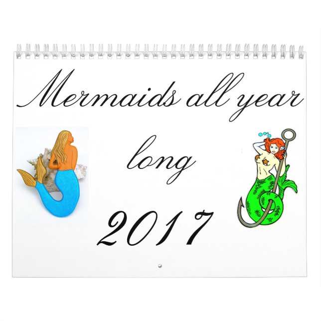 Mermaids das ganze Jahr lang Kalender (Titelbild)