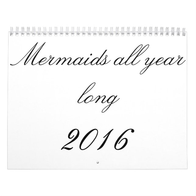 Mermaids das ganze Jahr lang Kalender (Titelbild)
