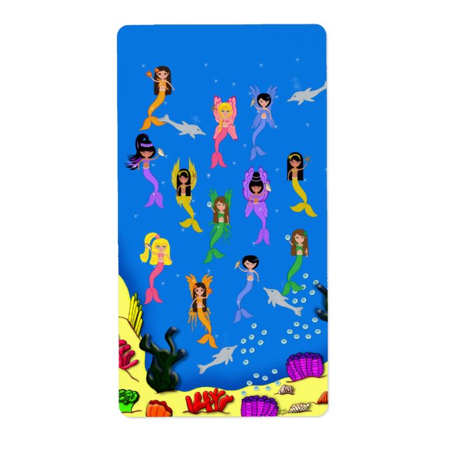 Mermaids Delphinetikett (Vorne)