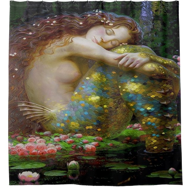 Mermaid's Dream Duschvorhang (Vorderseite)