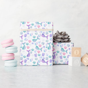 Mermaids Dream on White Geschenkpapier