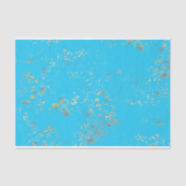 Mermaid's Dream Romantic Turquoise Seidenpapier (Vorderseite)