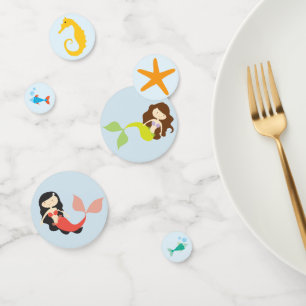 Mermaids Girls Birthday Party Confetti Konfetti