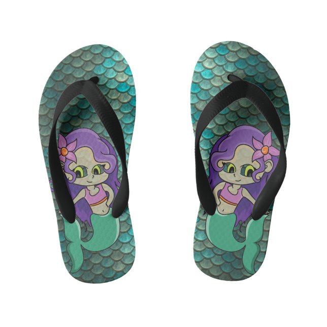 Mermaids Kinderbadesandalen (Fußbett)