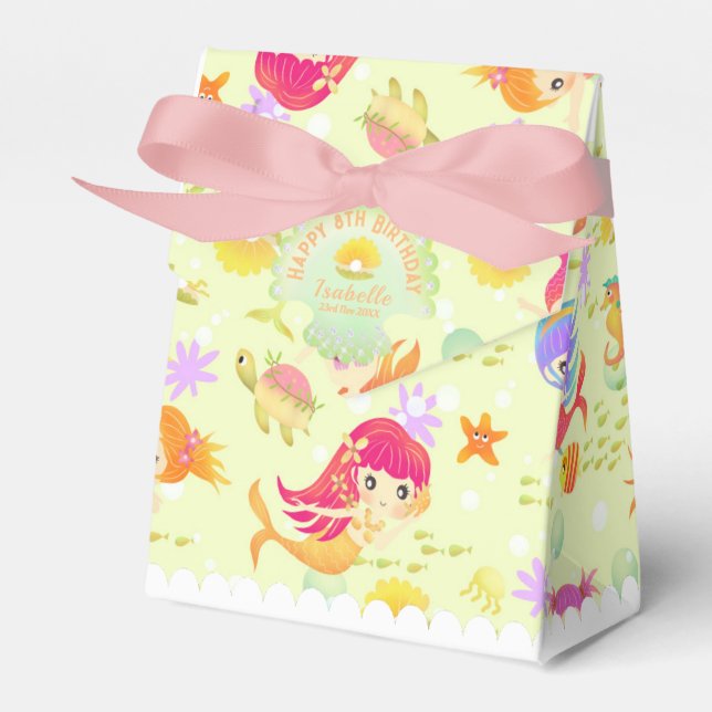 Mermaids Lemon Green Geschenkschachtel (Vorderseite)