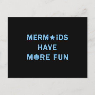 Mermaids Mermaid Girl Sea Funny Birthday Geschenk Postkarte